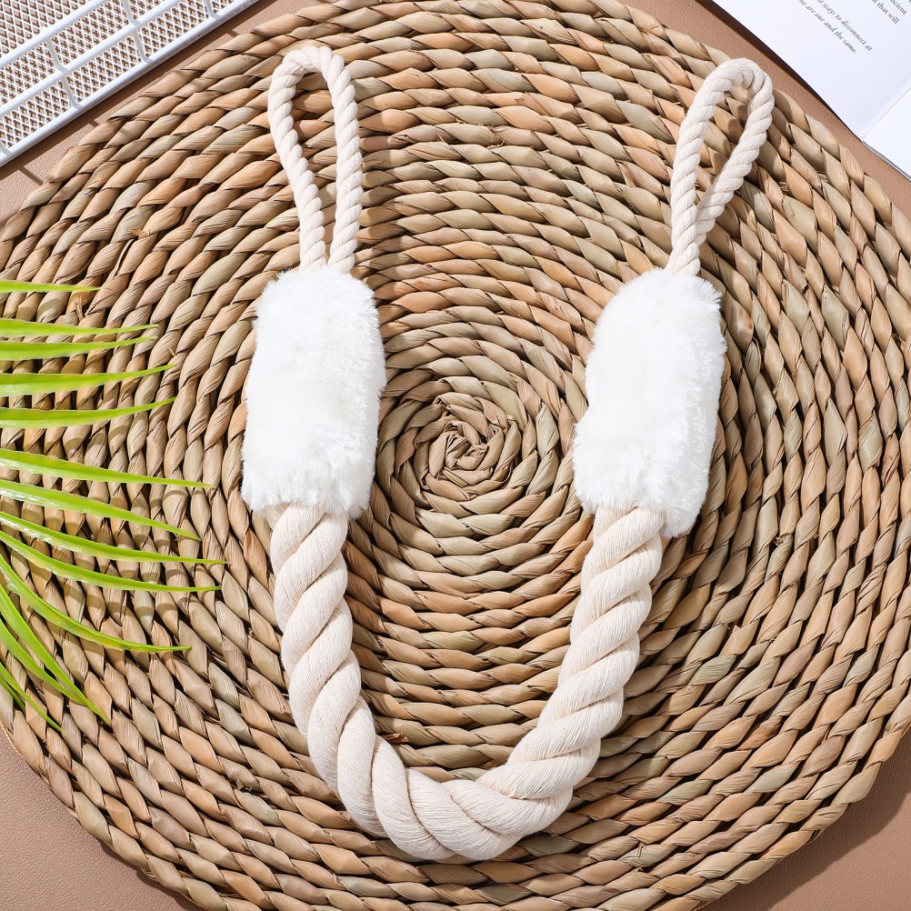 Cotton Polyester Door Strap Latch Finger Pinch Guard Door Rope for Pets