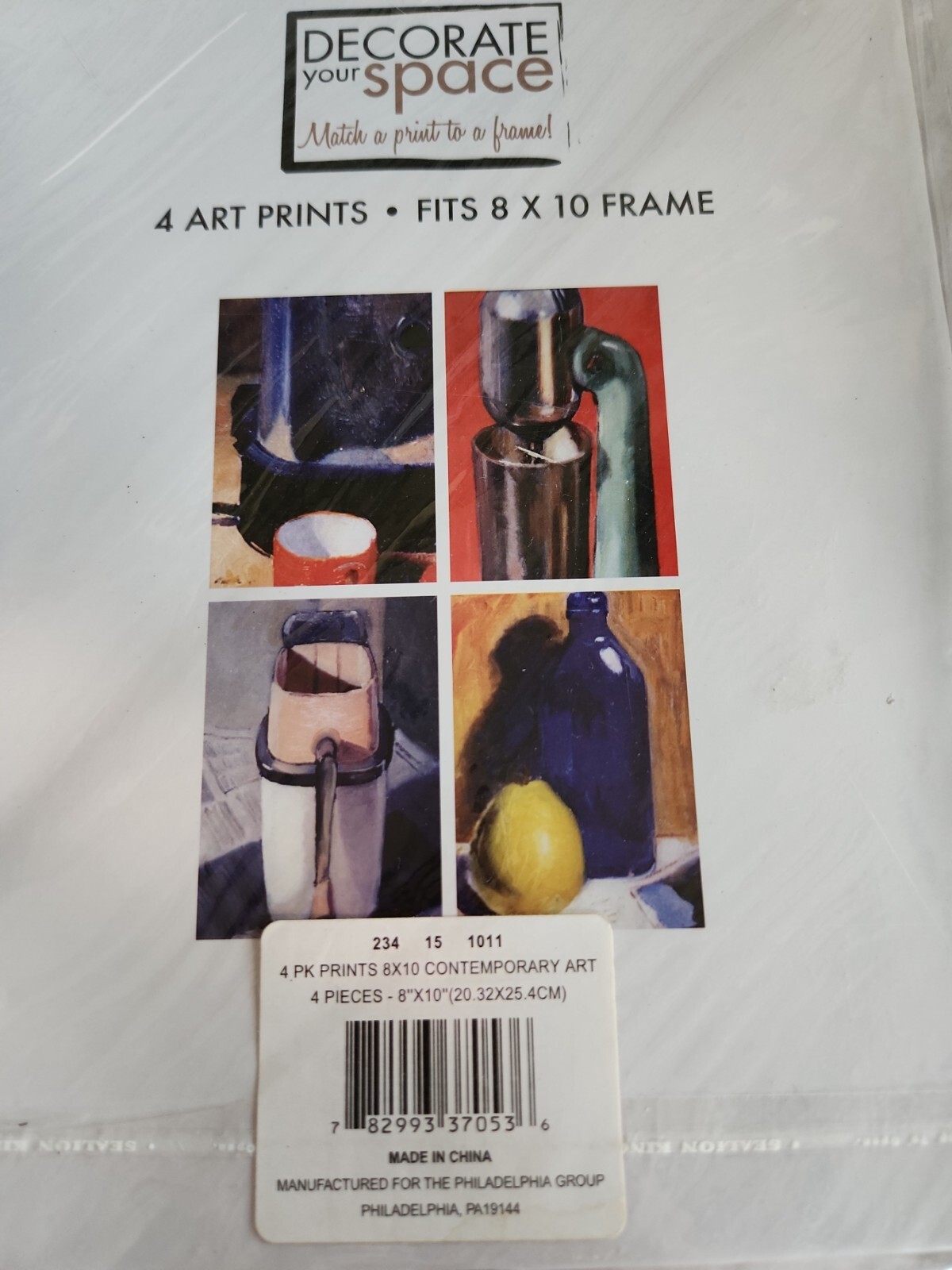 4 Art Prints Contemporary Art Poster Decorate Your Space 8&Prime; x 10&Prime; Kitchen print