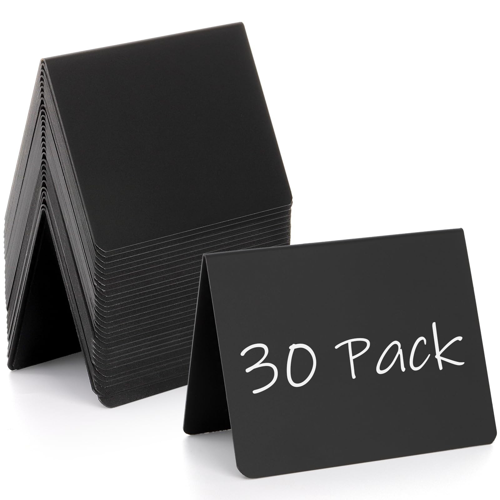 30 Pack 4 x 3 Inches Mini Chalkboard Signs, Food Labels, Retail Display, Smal…
