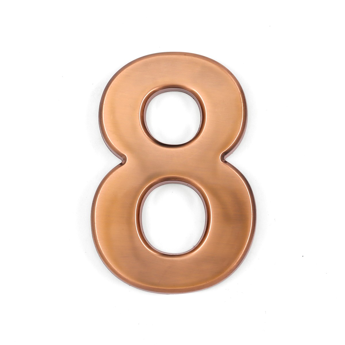 House Number (8) 4&Prime; Inch Bronze ABS Plastic Outdoor Apartment Mailbox