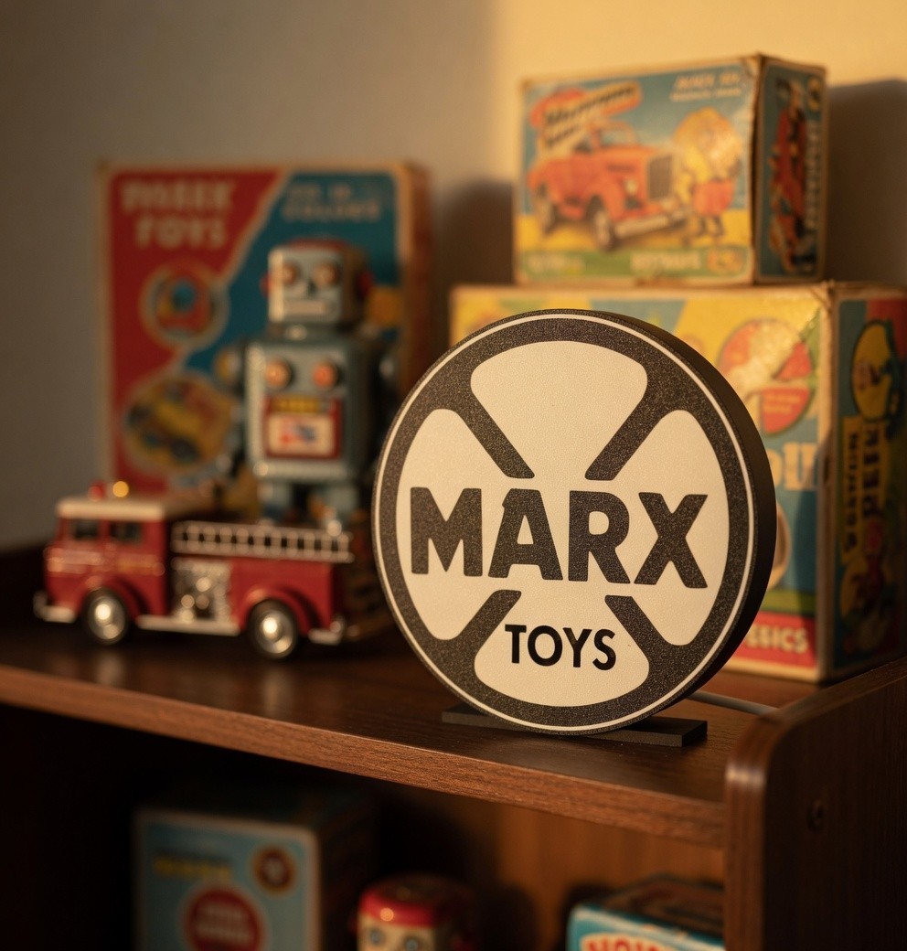 MARX Toy Company Lightbox Sign Desk Shelf Art Decor Light Box USB Powered
