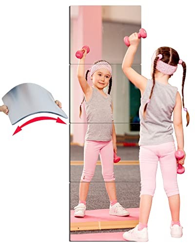 Unbreakable Acrylic Mirror Non-Glass shatterproof Mirror Full 12&Prime;L x 12&Prime;W
