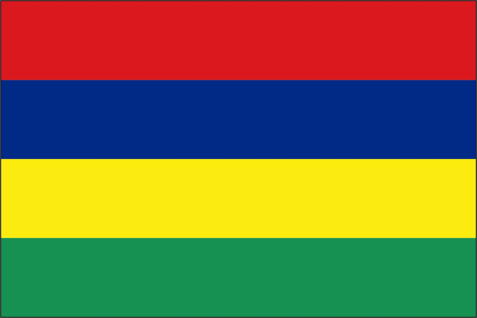 Mauritius Flag Vinyl Decal / Sticker ** 5 Sizes **