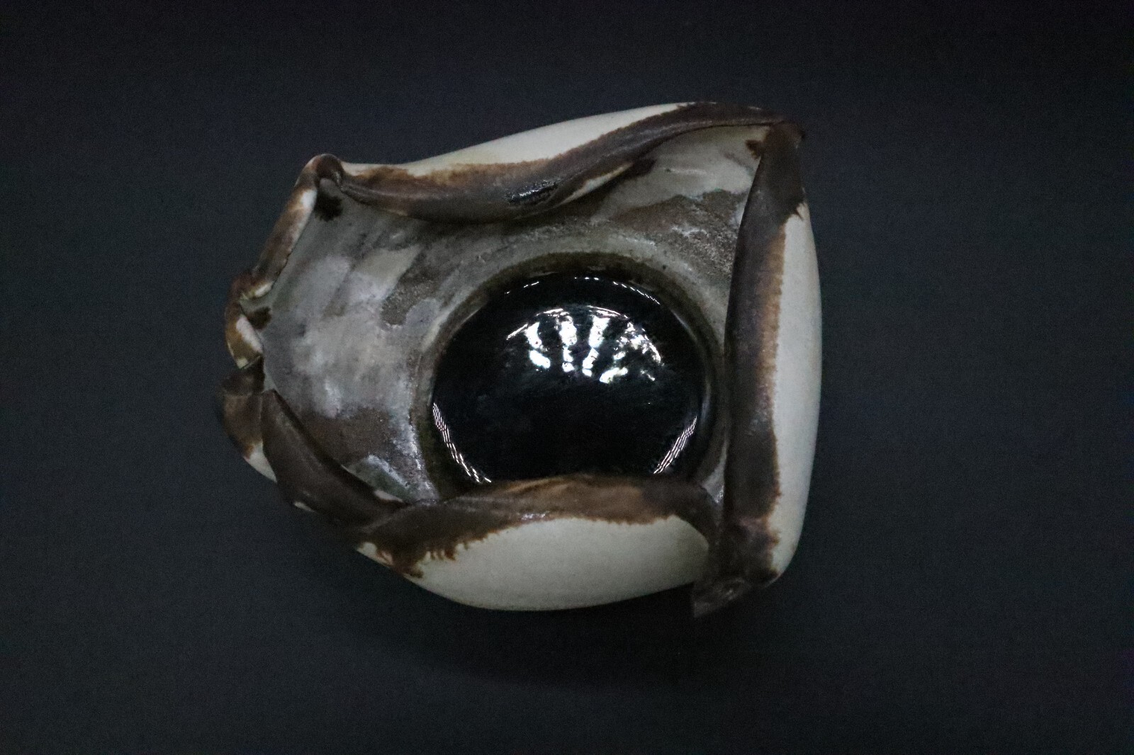 handmade ceramic and glass sculptural decore art.