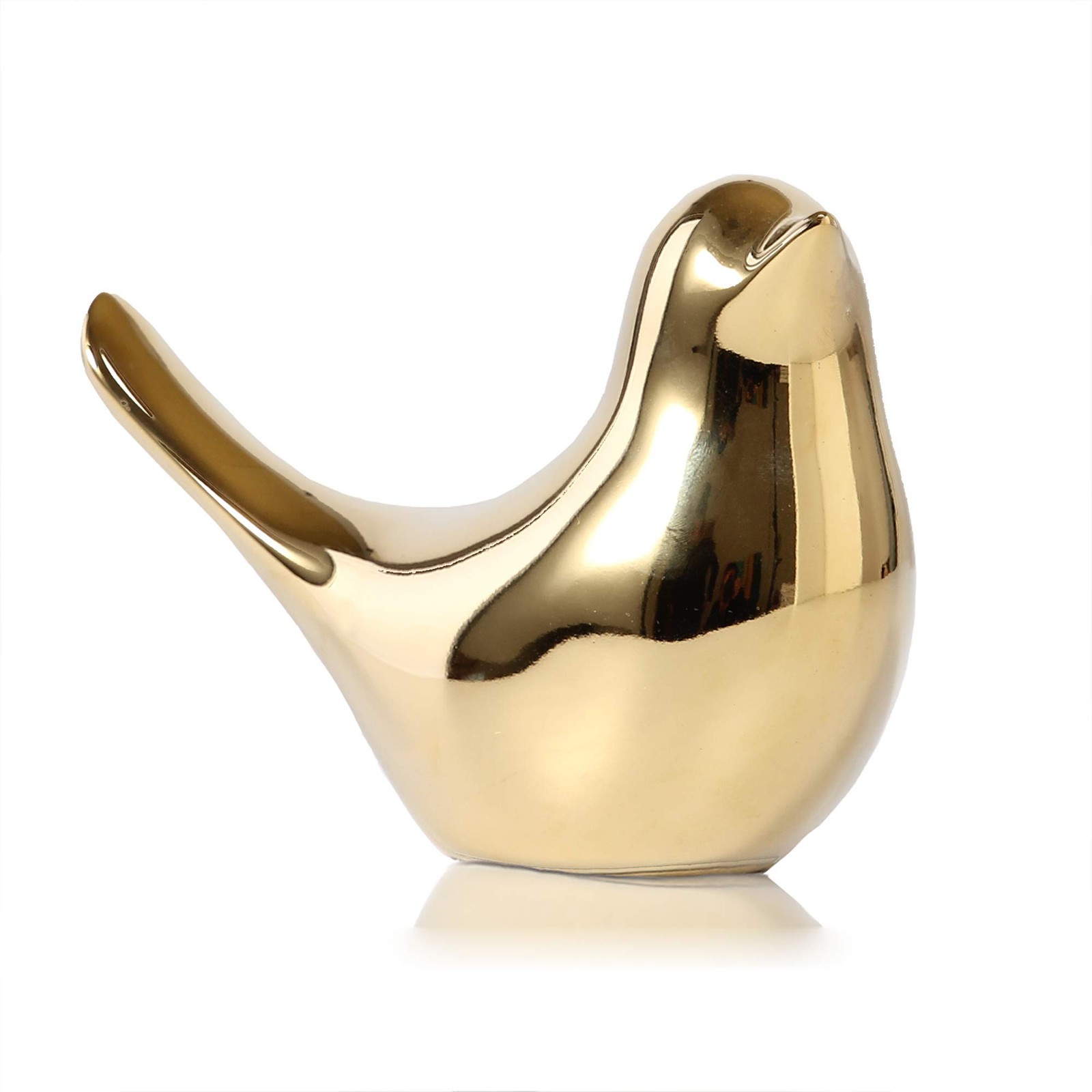 Modern Gold Small Bird Statues Chic Home Decor Figurines for Any Room