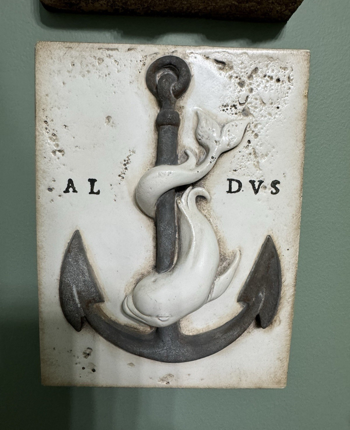 Sid Dickens Memory Block Festina Lente T-260 Nautical Anchor Wall Plaque