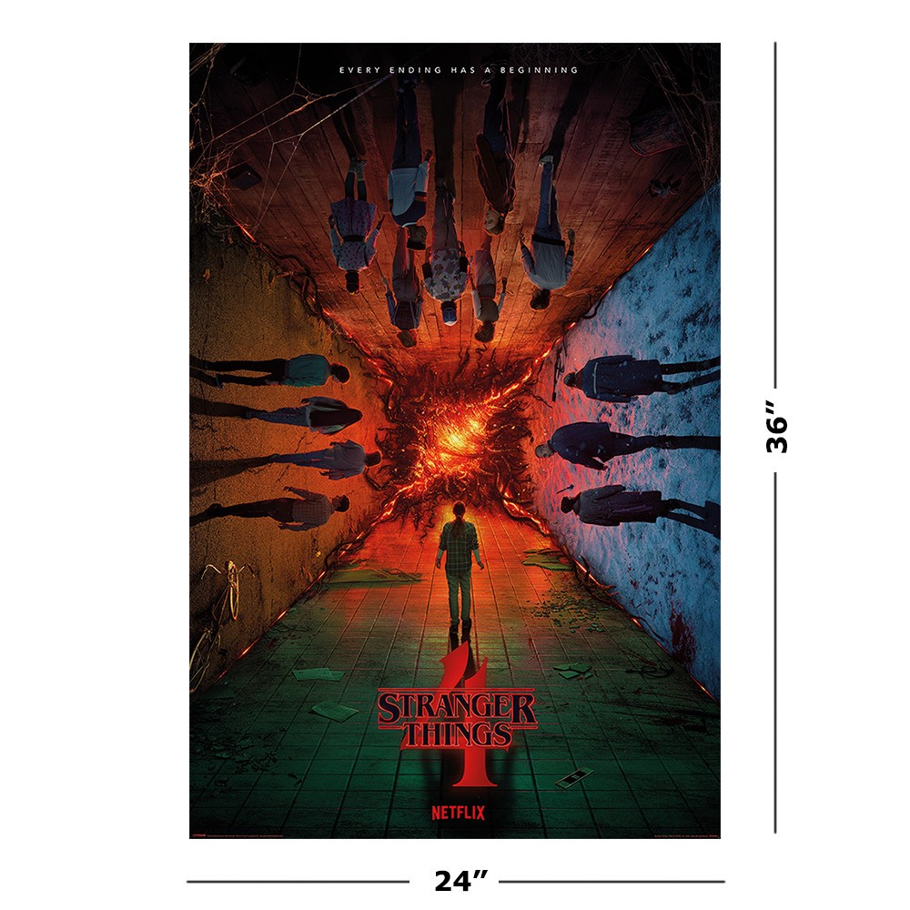 Stranger Things – Seasons 1, 2, 3, 4 & 5 – TV Show Poster Set (Regular Styles 1)