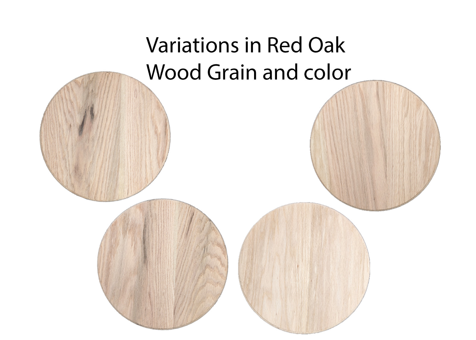 Premium Circular Red Oak Plaque – Versatile Round Wooden Blank