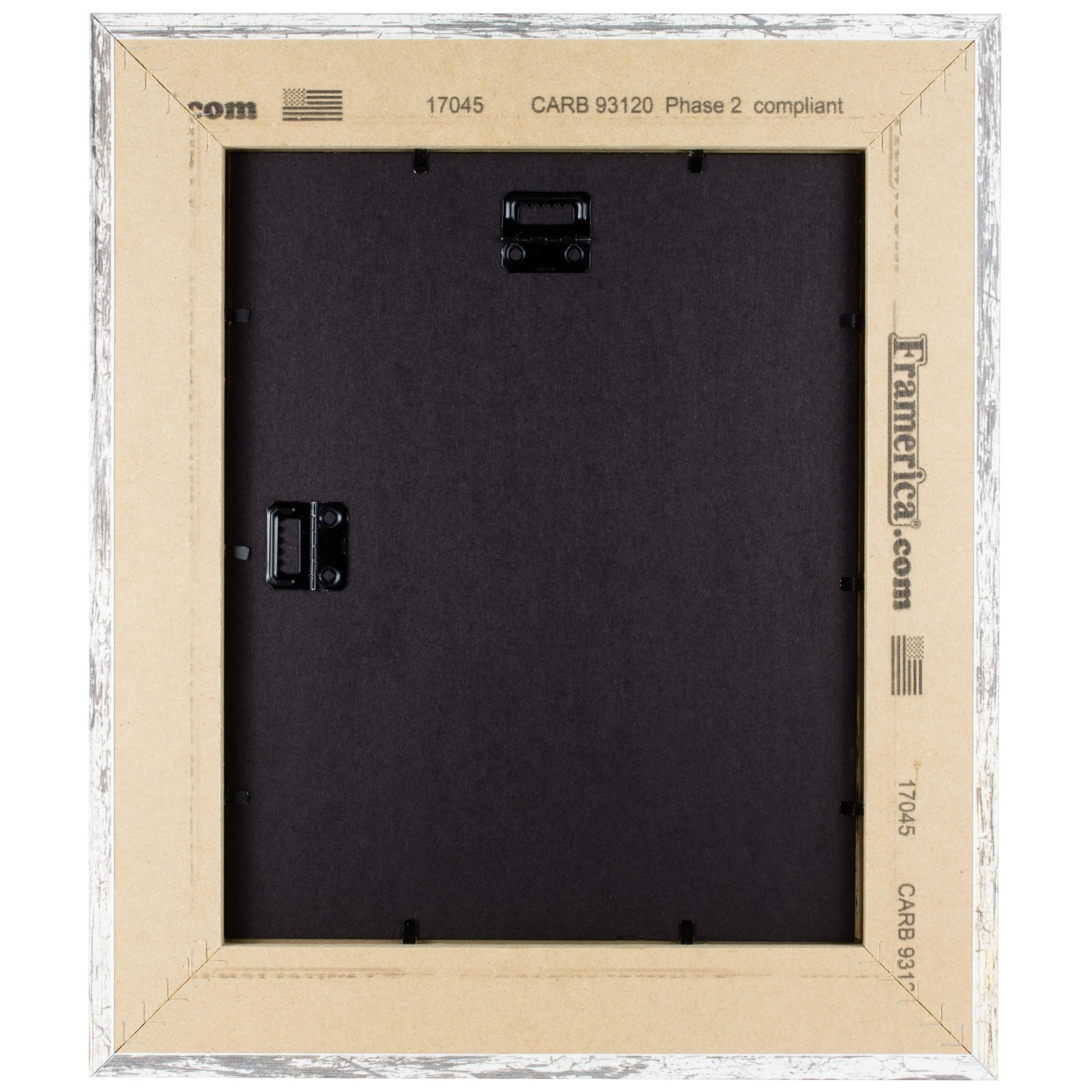 American Barn, 2&Prime; White Faux Barnwood Picture Frame With Single Mat