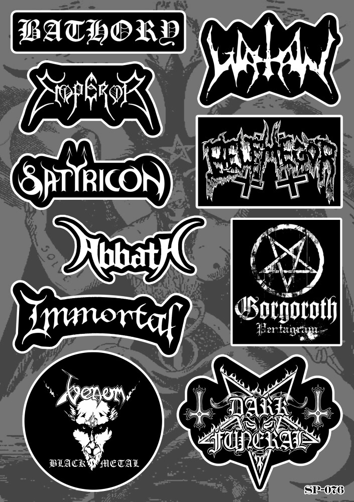 Black Metal Sticker Pack | Bathory Satyricon Abbath Immortal Venom Gorgoroth