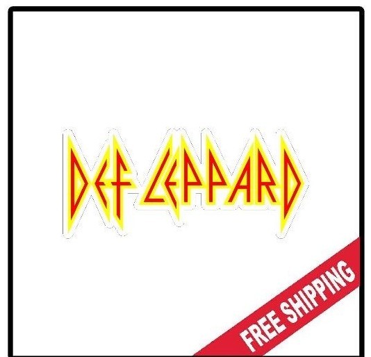 Def Leppard Vinyl Wall logo Decal Sticker Heavy Metal Band Rock 80&rsquo;s Various