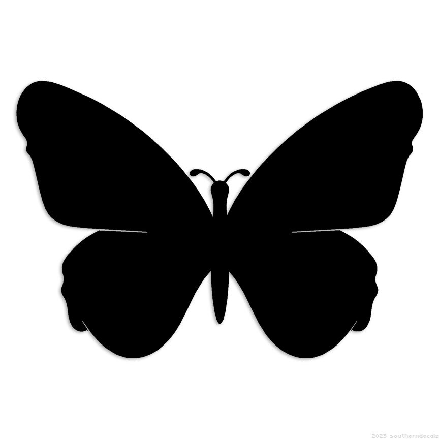 Moth Butterfly – Decal Sticker – Multiple Colors & Sizes – ebn7040