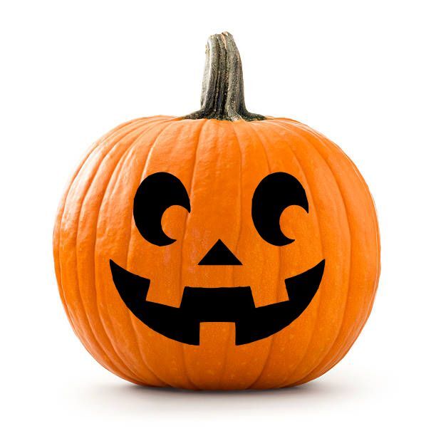 New Spooky Face Pumpkin Decoration Sticker Halloween Vinyl Decal Window Wall Doo