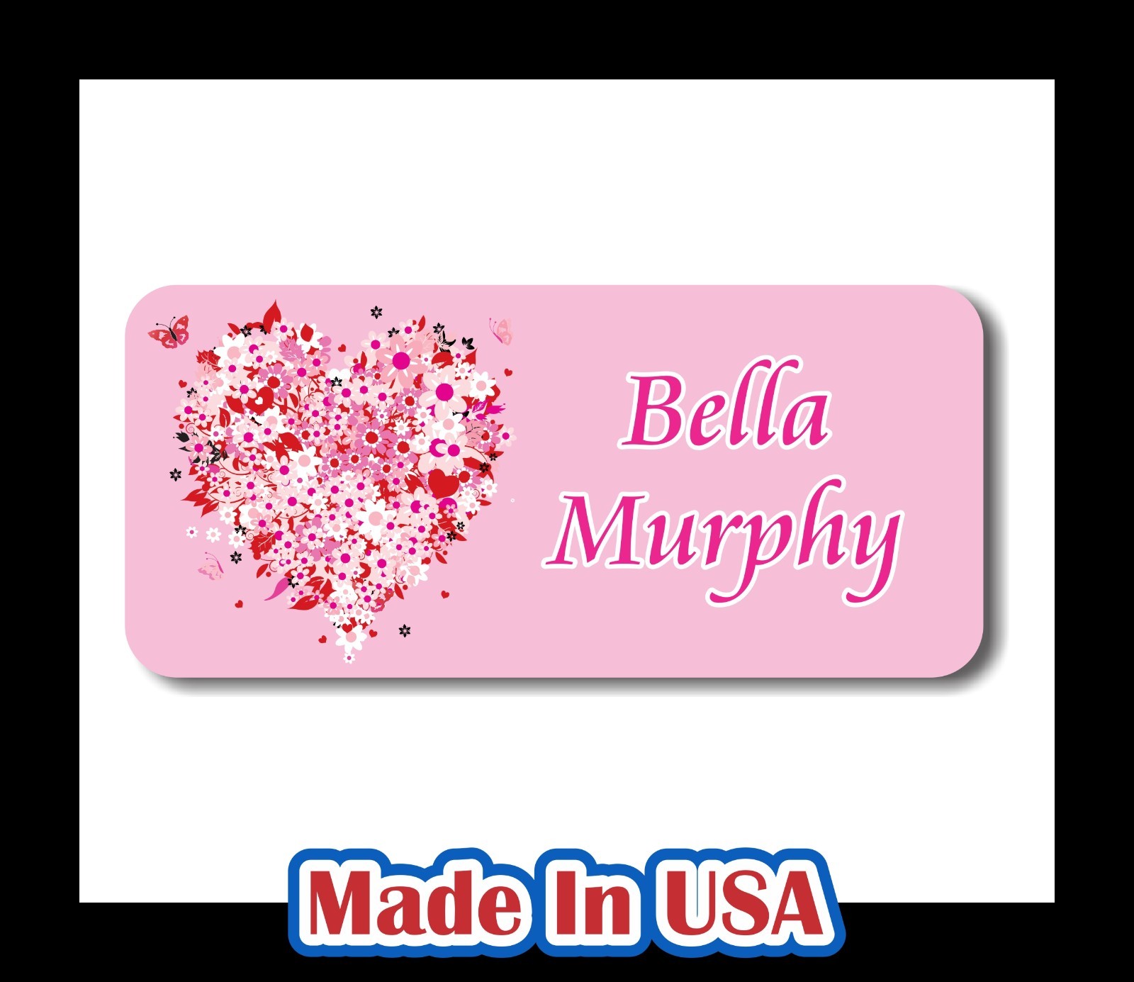 42 Custom Personalized Waterproof Name Labels Stickers Tag Kids Children Bottle