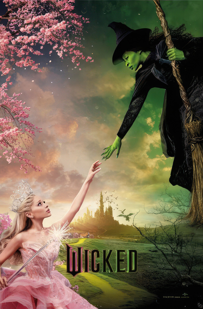 Wicked – Movie Poster (Regular Style) (Size: 24&Prime; x 36&Prime;)