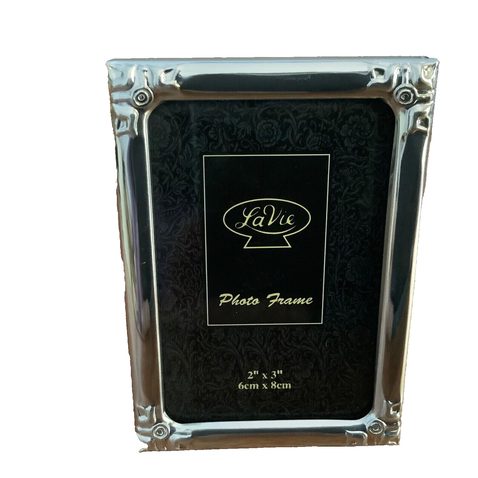 La Vie LaVie Photo Frame 2&Prime; X 3&Prime; (6 cm X 8 cm) Small Silver Tone Picture Frame