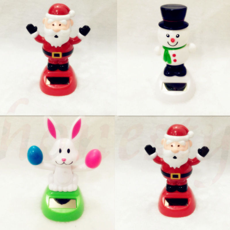 Variety Solar Powered Dancing Swinging Animated Bobble Dancer Toy Car Xmas Decor