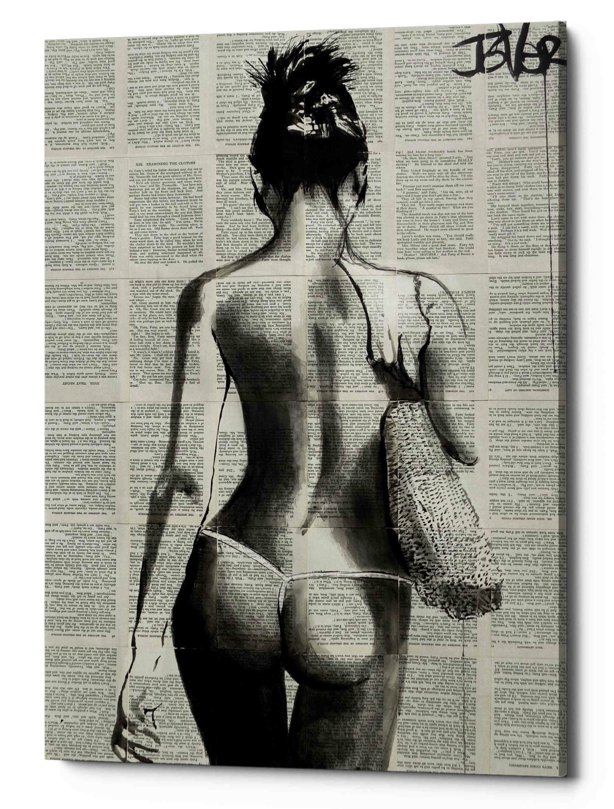 Epic Graffiti « Summertime » by Loui Jover, Giclee Canvas Wall Art