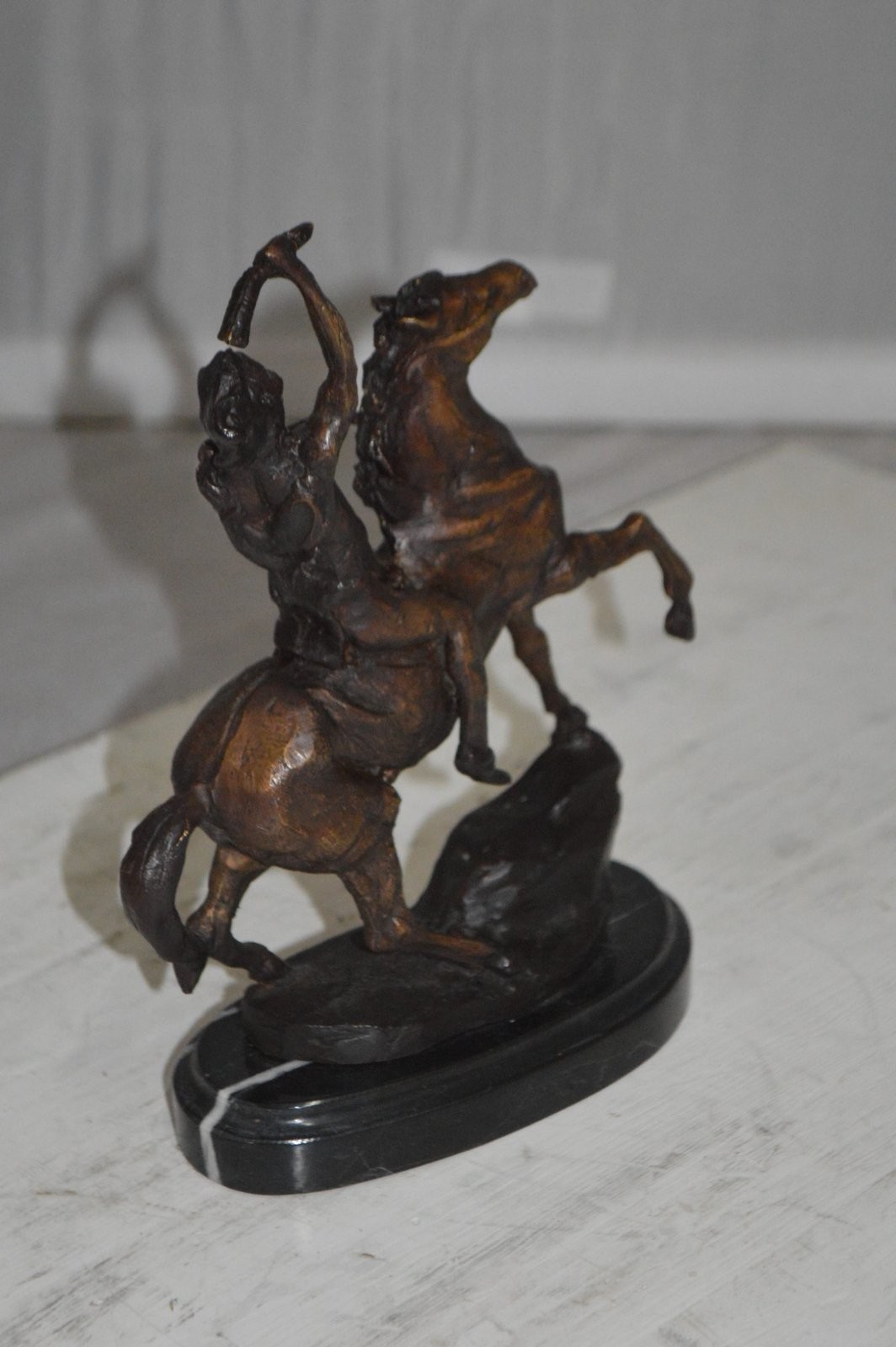 Scalp By Remington Bronze Statue – Size: 3&Prime;L x 7&Prime;W x 10&Prime;H.
