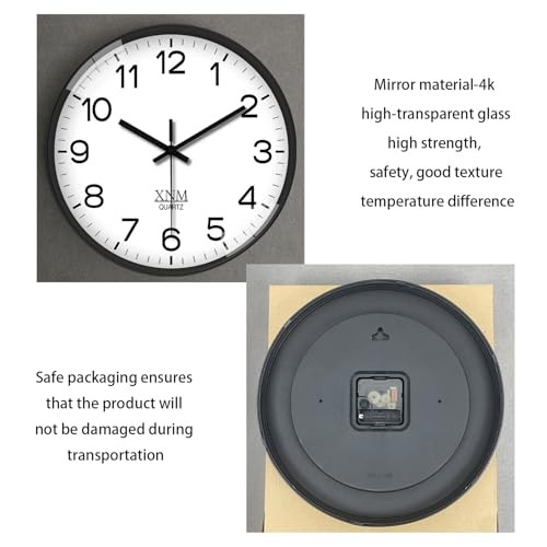 8 Inch Small Classic Wall Clock for Living Room Bedroom 8 Inch-1pcs White