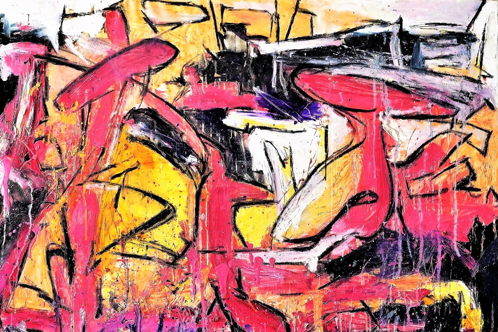 Modern Art – Abstract Painting on Canvas – Wall Print Paris collection 12X18