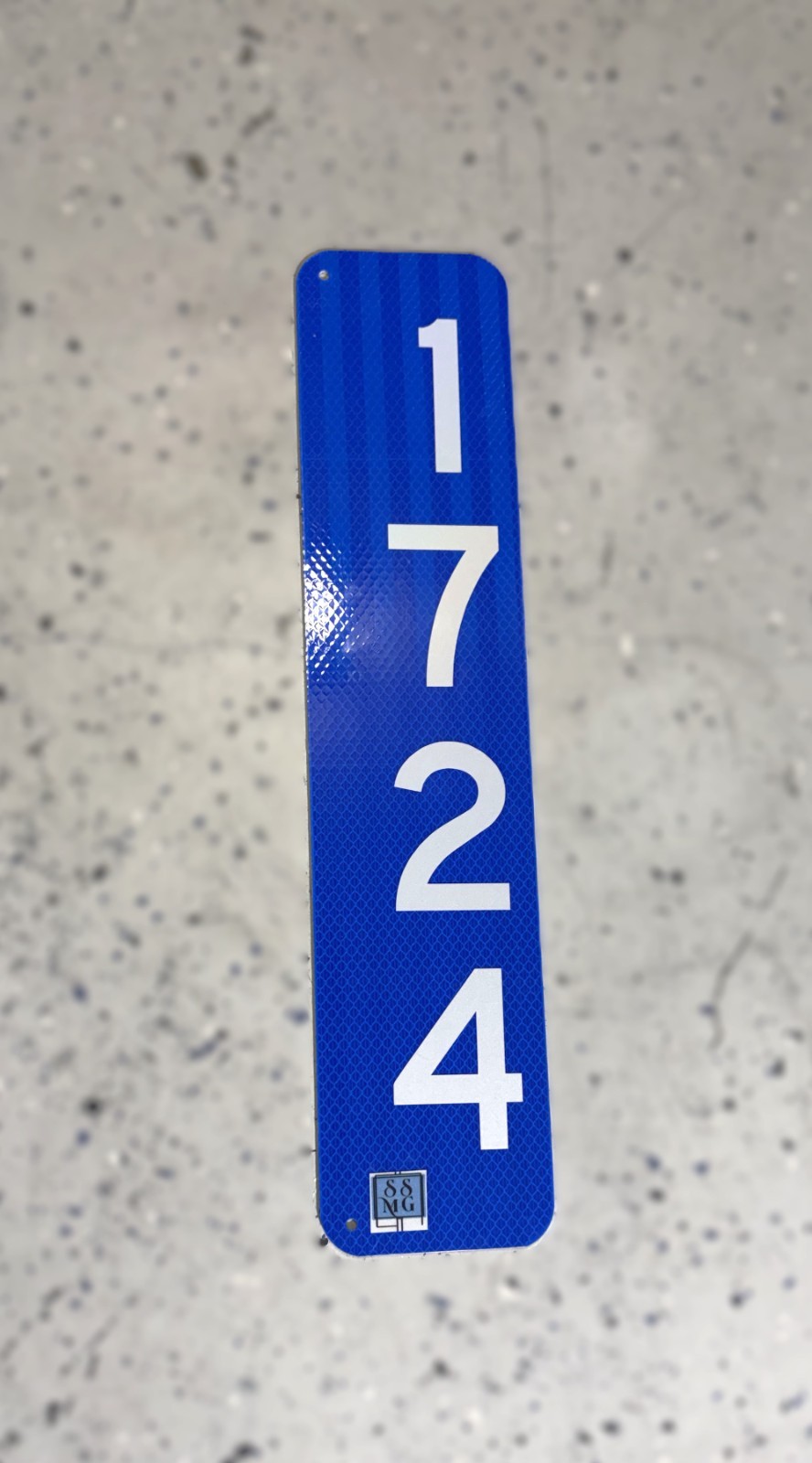 Double-Sided Vertical Reflective 911 Address Sign 18&Prime;X4&Prime; By SSMG