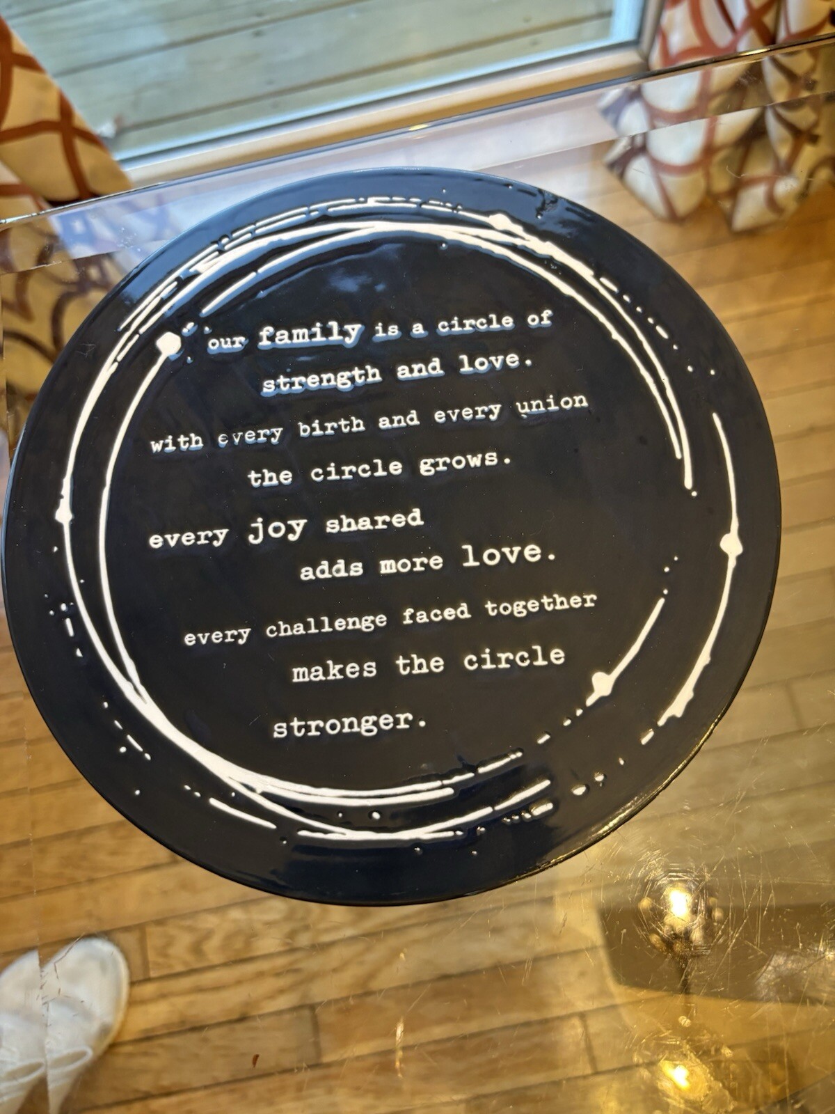 DEMDACO 2019 Lift The Spirit Ceramic Wall Hanging Serving Trivet 9” Diameter