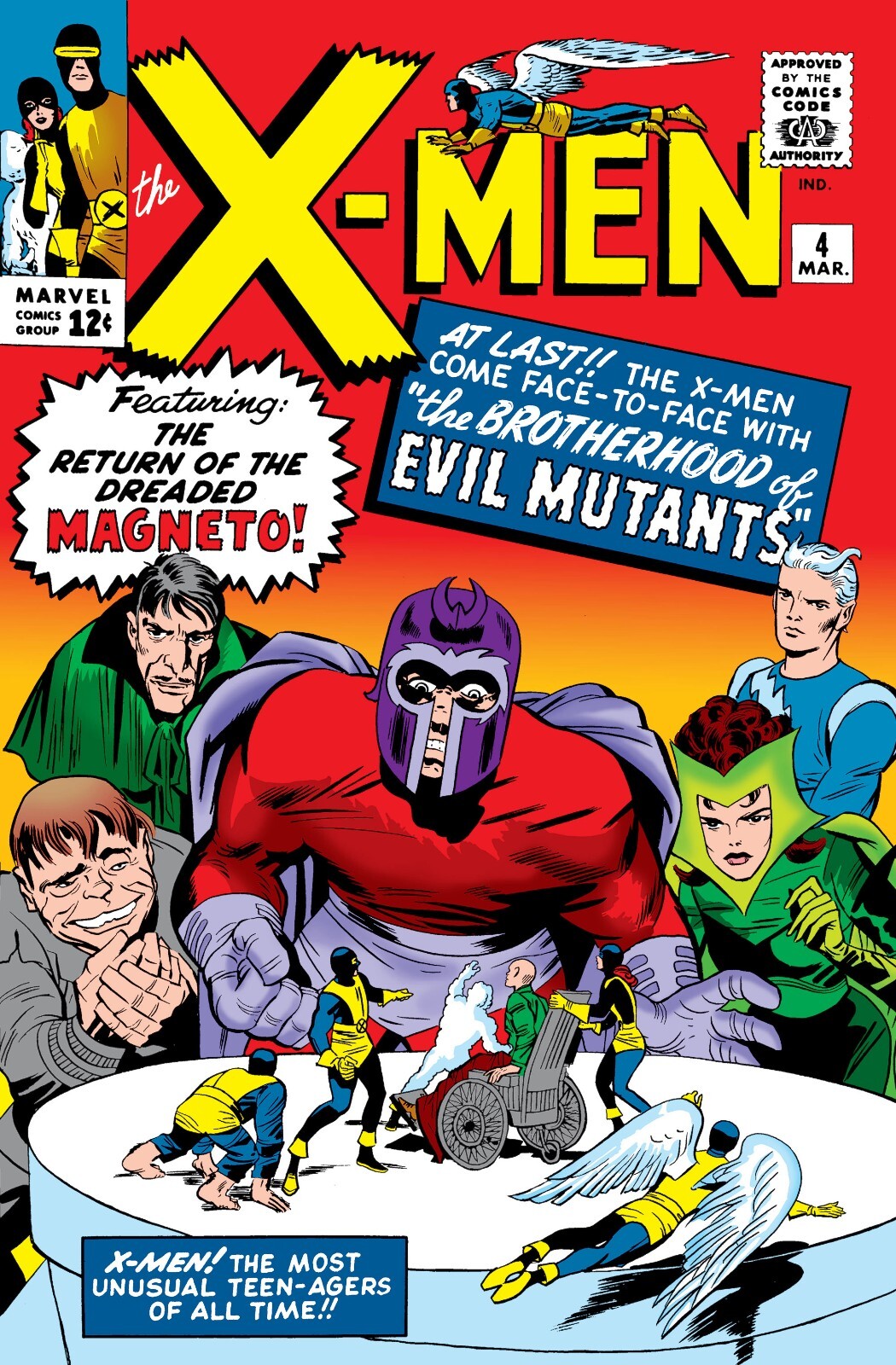 THE X-MEN #4 COMIC BOOK COVER 11&Prime;x17&Prime; POSTER PRINT