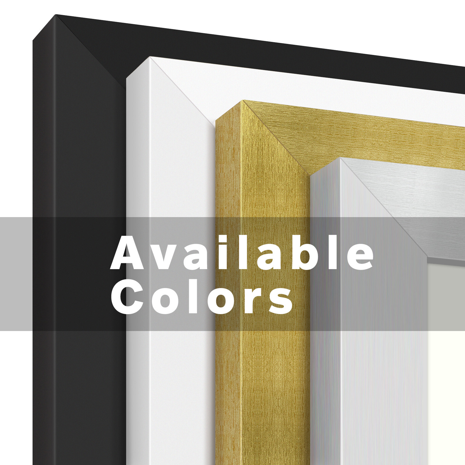 11×14 Picture Frame Display Pictures 8×10 with Mat Real Glass Wall Gallery Frame