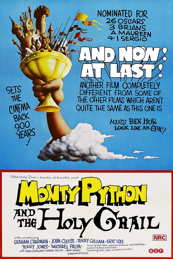 Monty Python and the Holy Grail 24×36&Prime; Movie Poster | Licensed | New | 1975