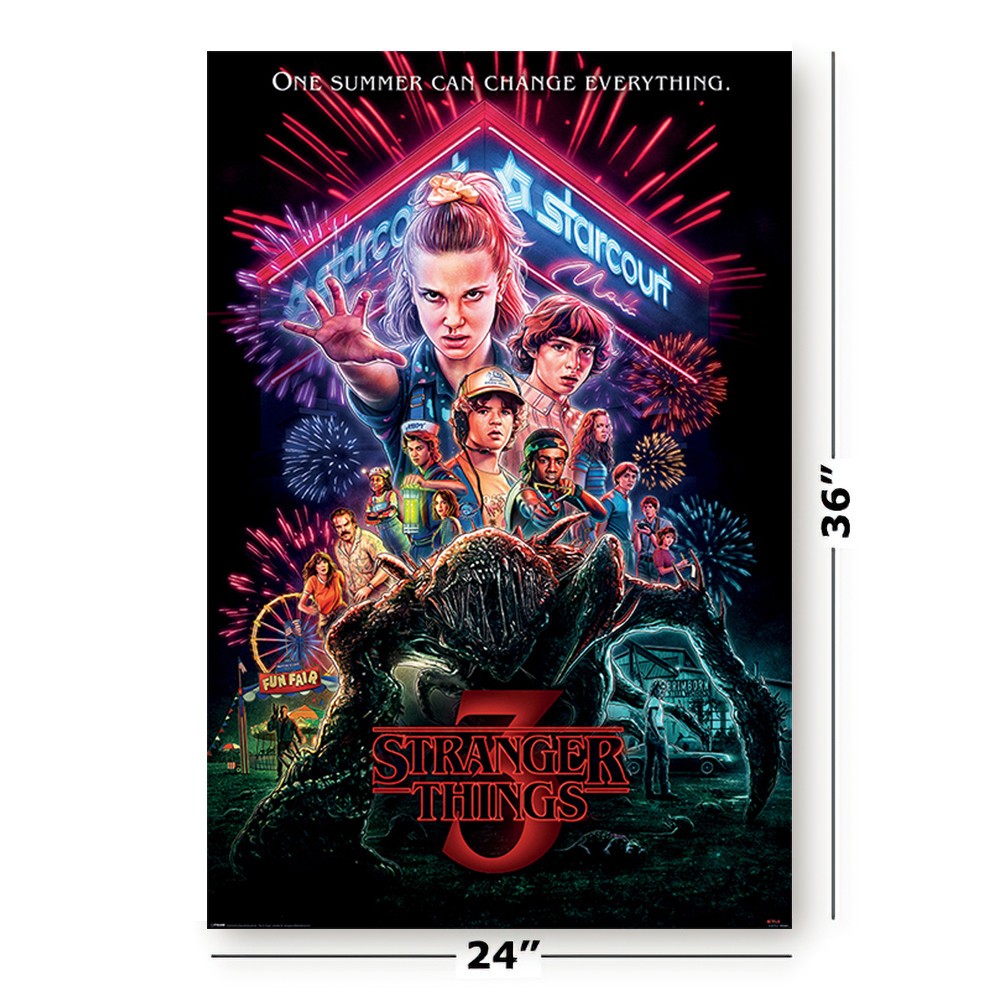 Stranger Things – Seasons 1, 2, 3, 4 & 5 – TV Show Poster Set (Regular Styles 4)