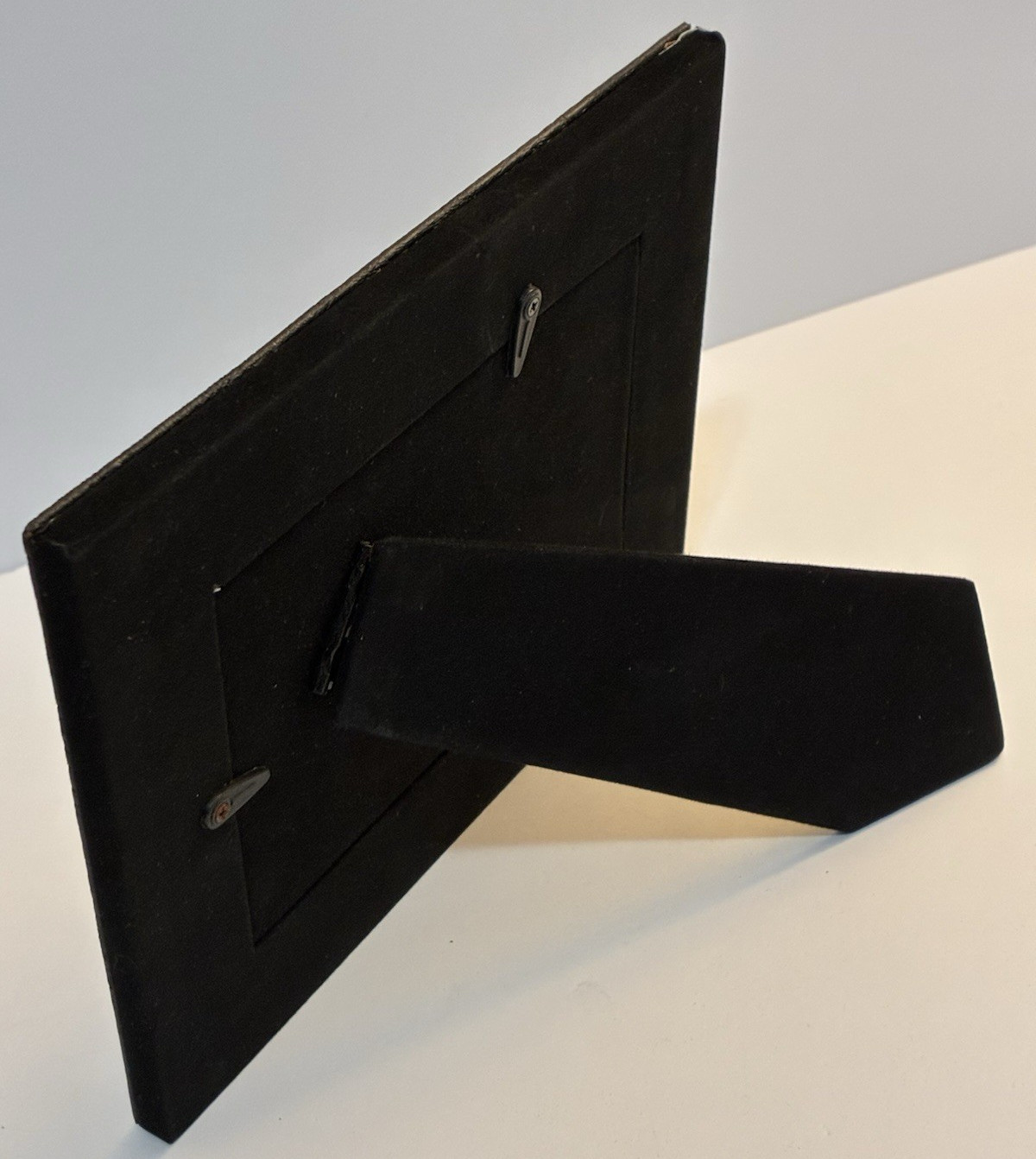 2008 Giftco Blk Leatherette Photo Frame 7.5&Prime; x 6&Prime; Fits: 4.75&Prime; x 3.25&Prime; Photos NOS