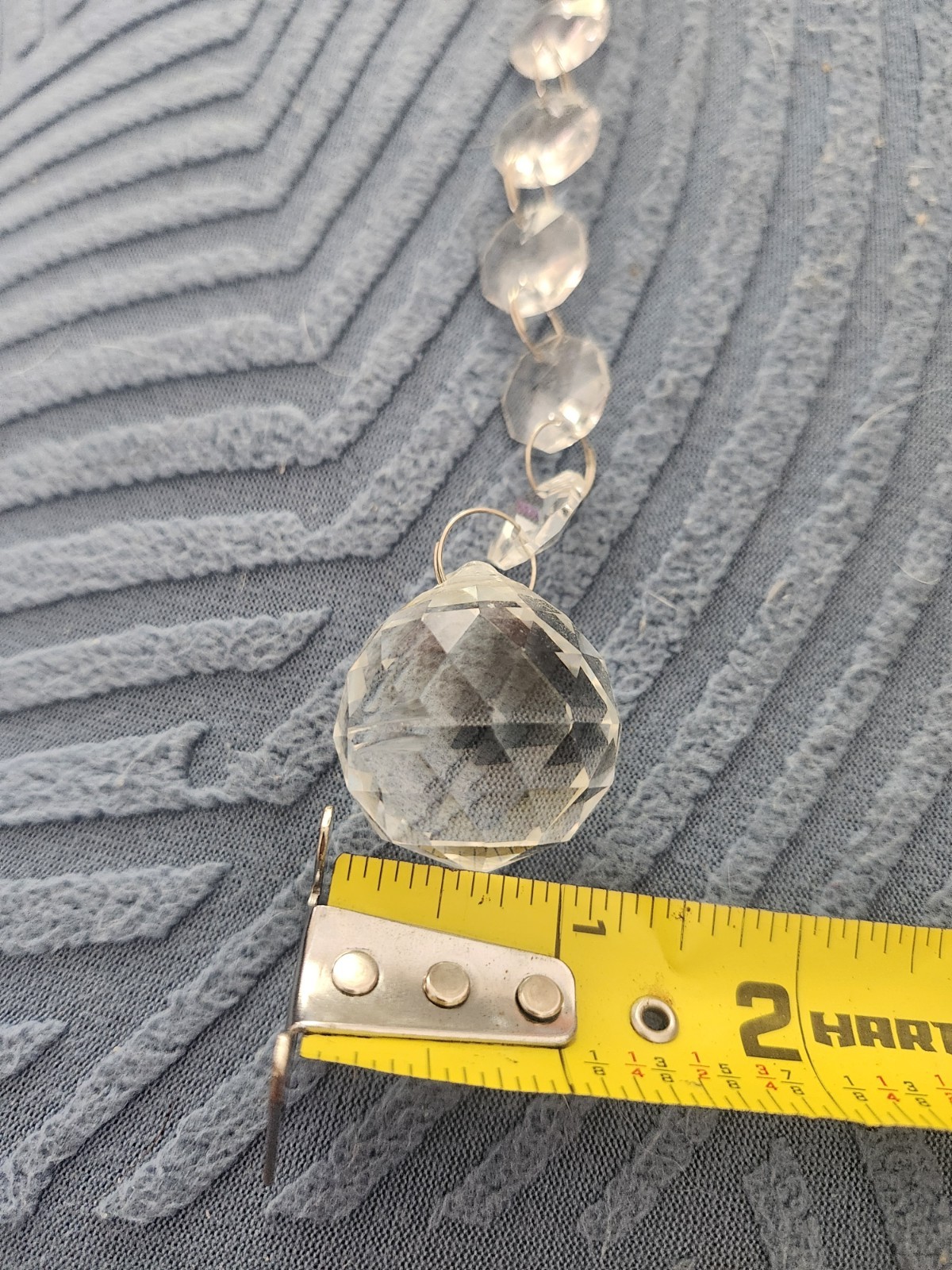 30mm Chandelier Faceted Glass Sphere Prism (7) Lot