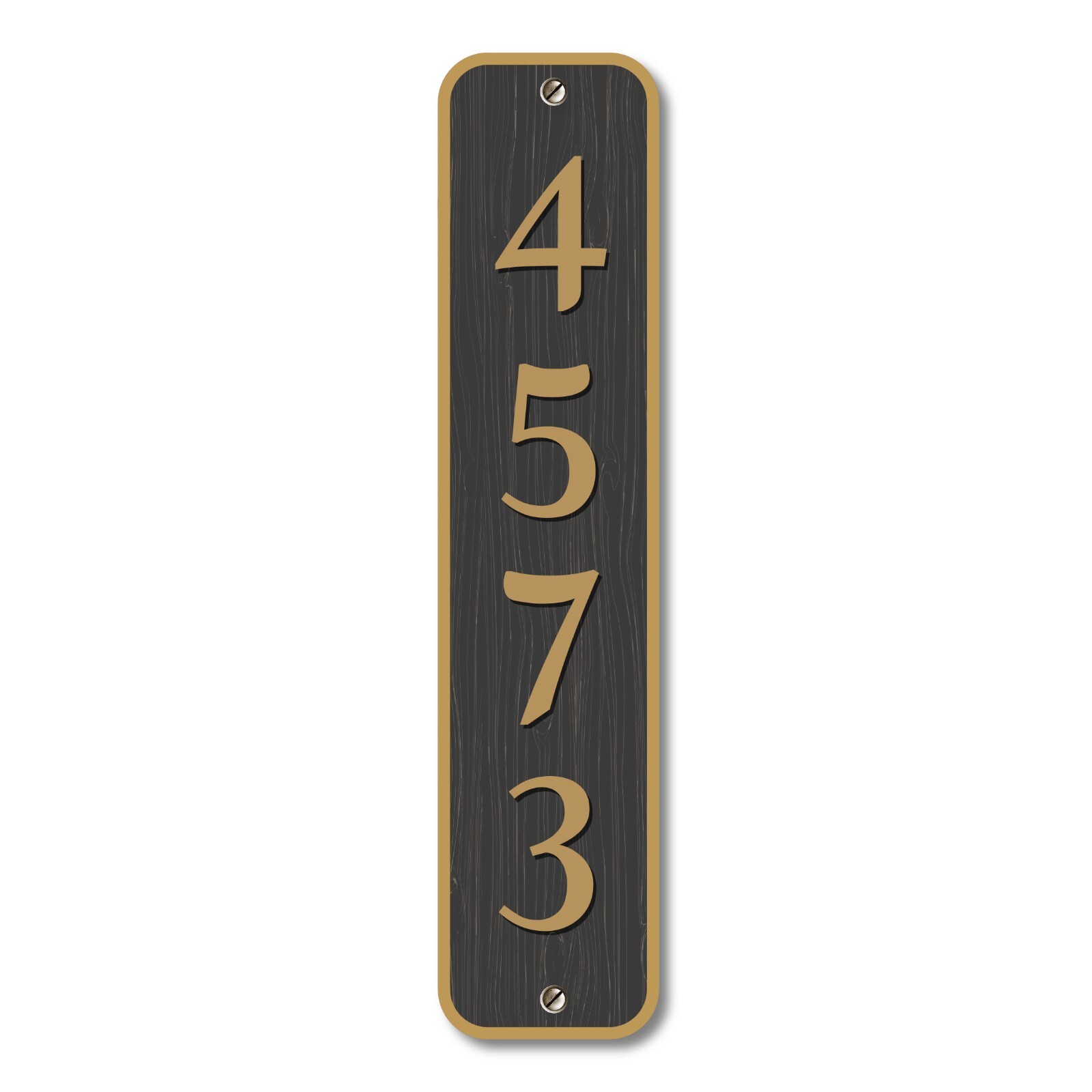 Personalized Home Address Sign Aluminum 12&Prime;x3&Prime; Custom House Number Plaque