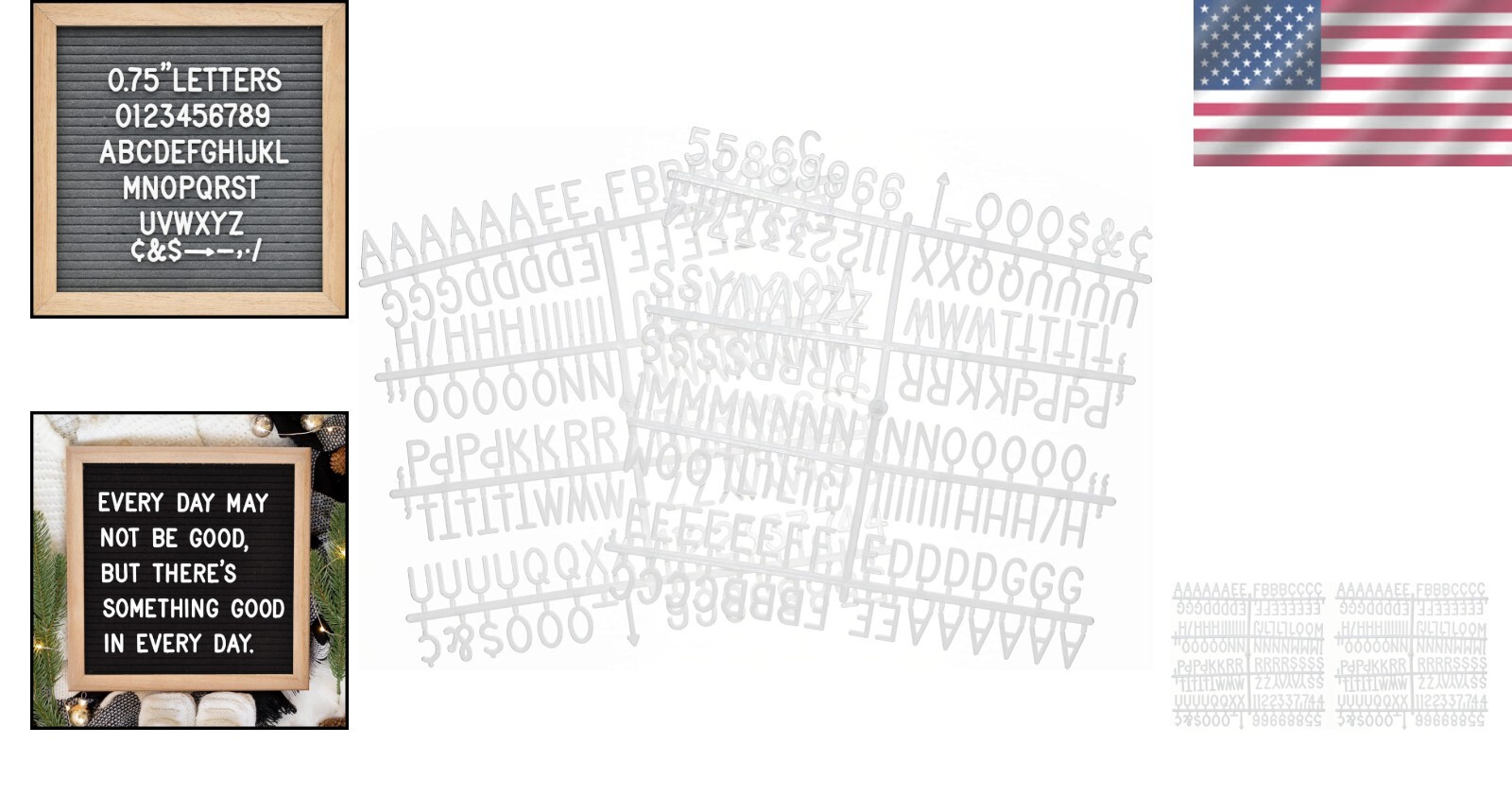 Versatile 3/4 Inch White Plastic Letters, Numbers & Symbols for Any Occasion