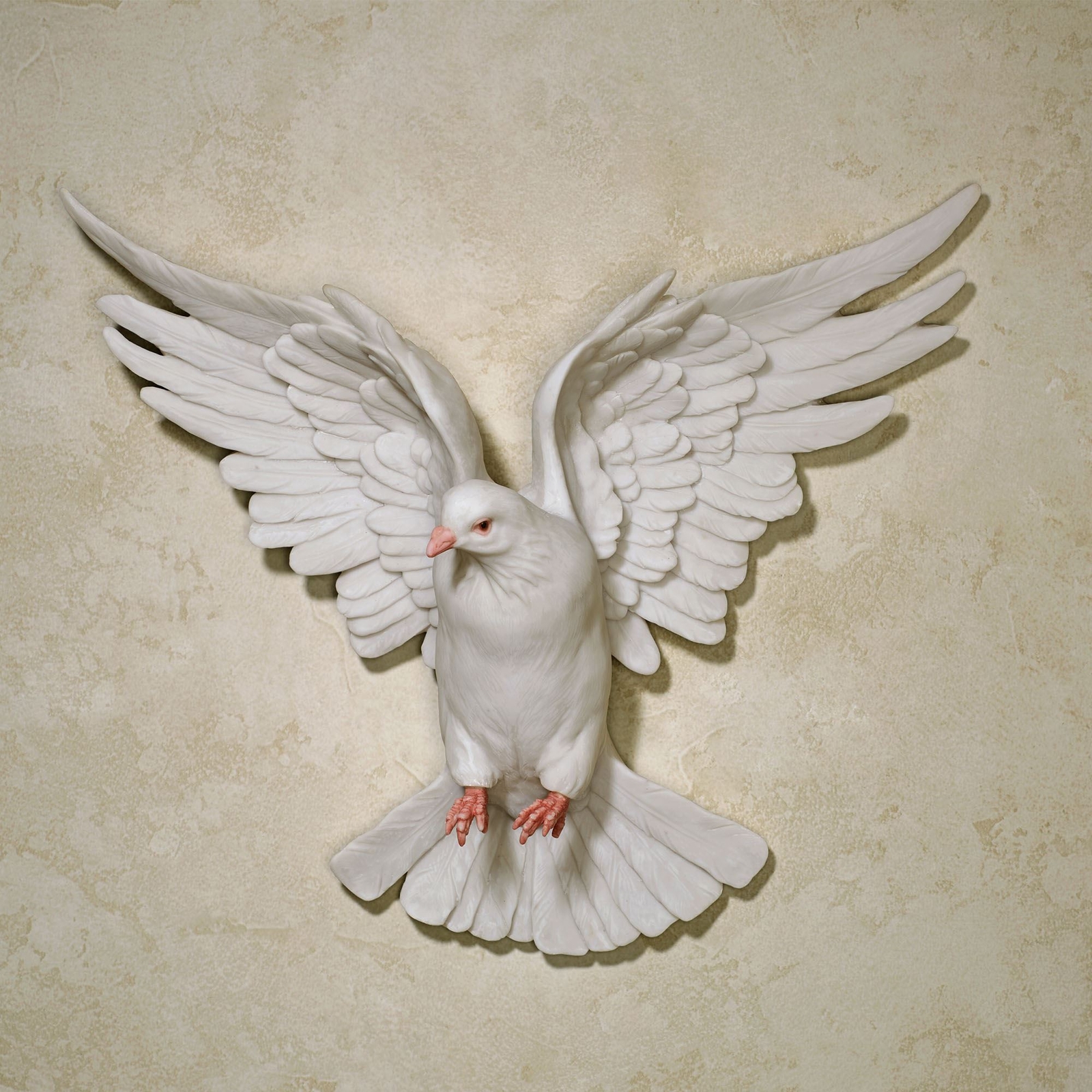 Windborne In Flight Dove Wall Accent White