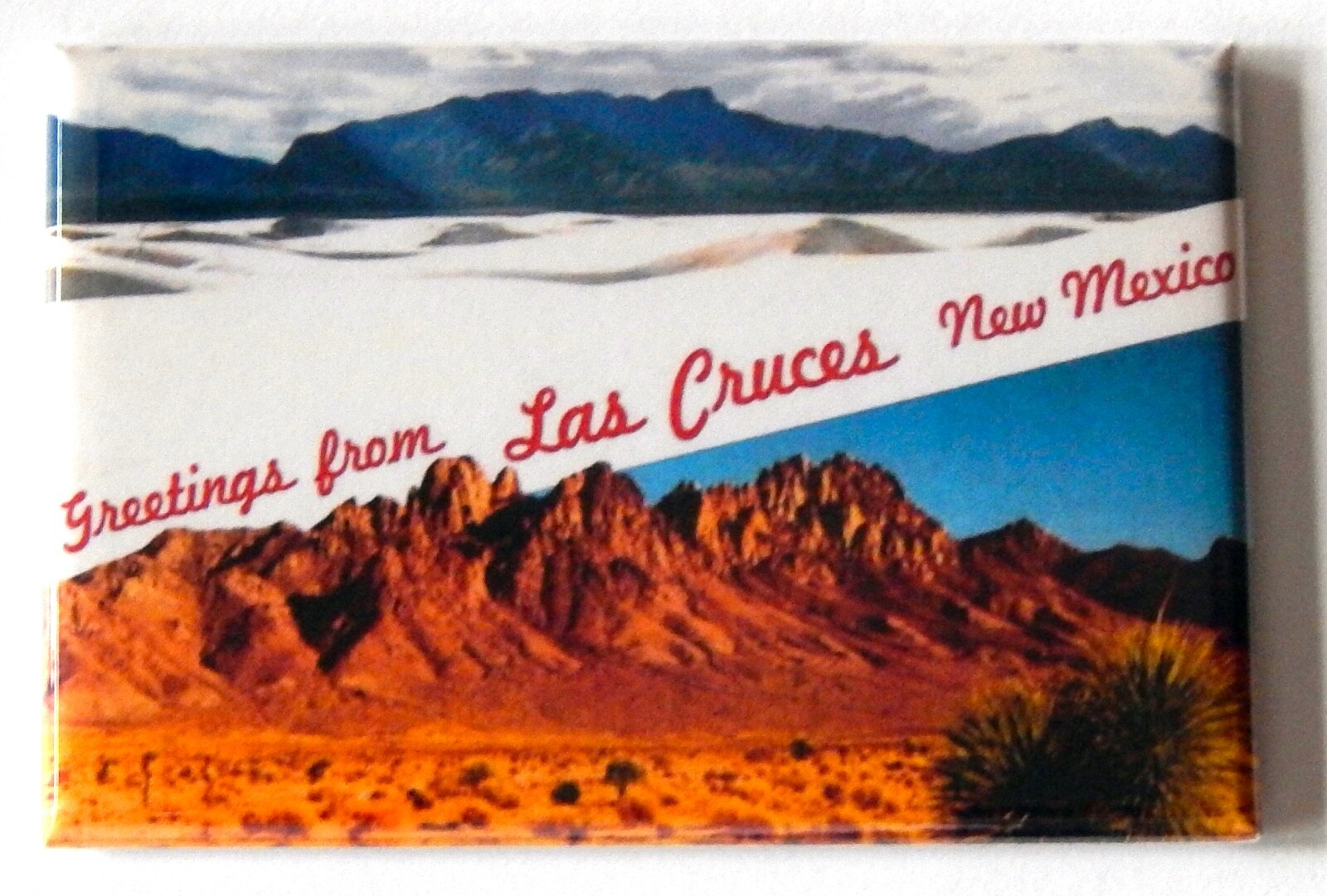 Greetings from Las Cruces New Mexico FRIDGE MAGNET travel souvenir « style C »