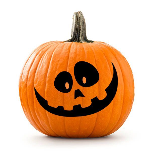 New Spooky Face Pumpkin Decoration Sticker Halloween Vinyl Decal Window Wall Doo