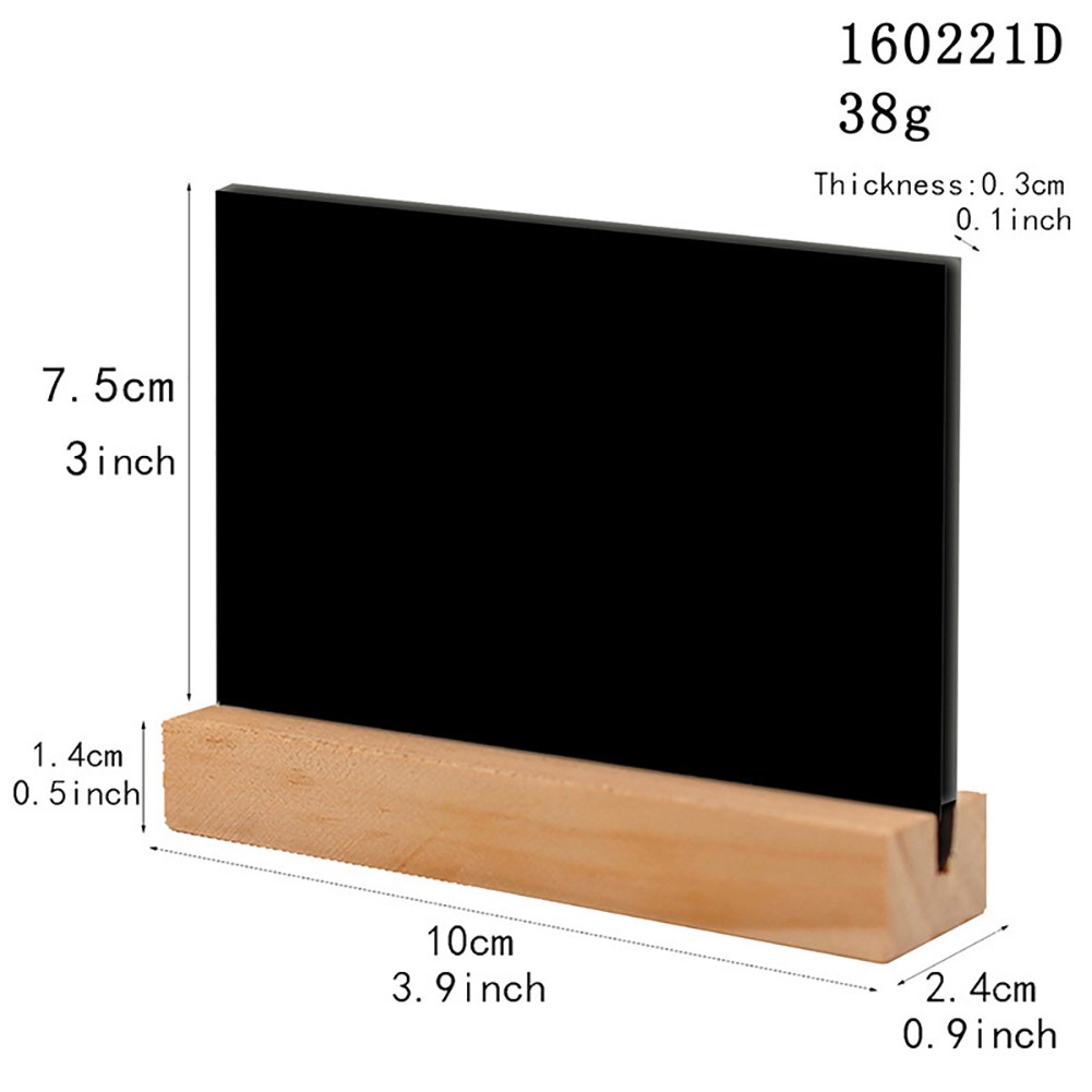 10-100Pcs Mini Chalkboard Signs with Stand，Reusable Wooden Tabletop Chalkboard