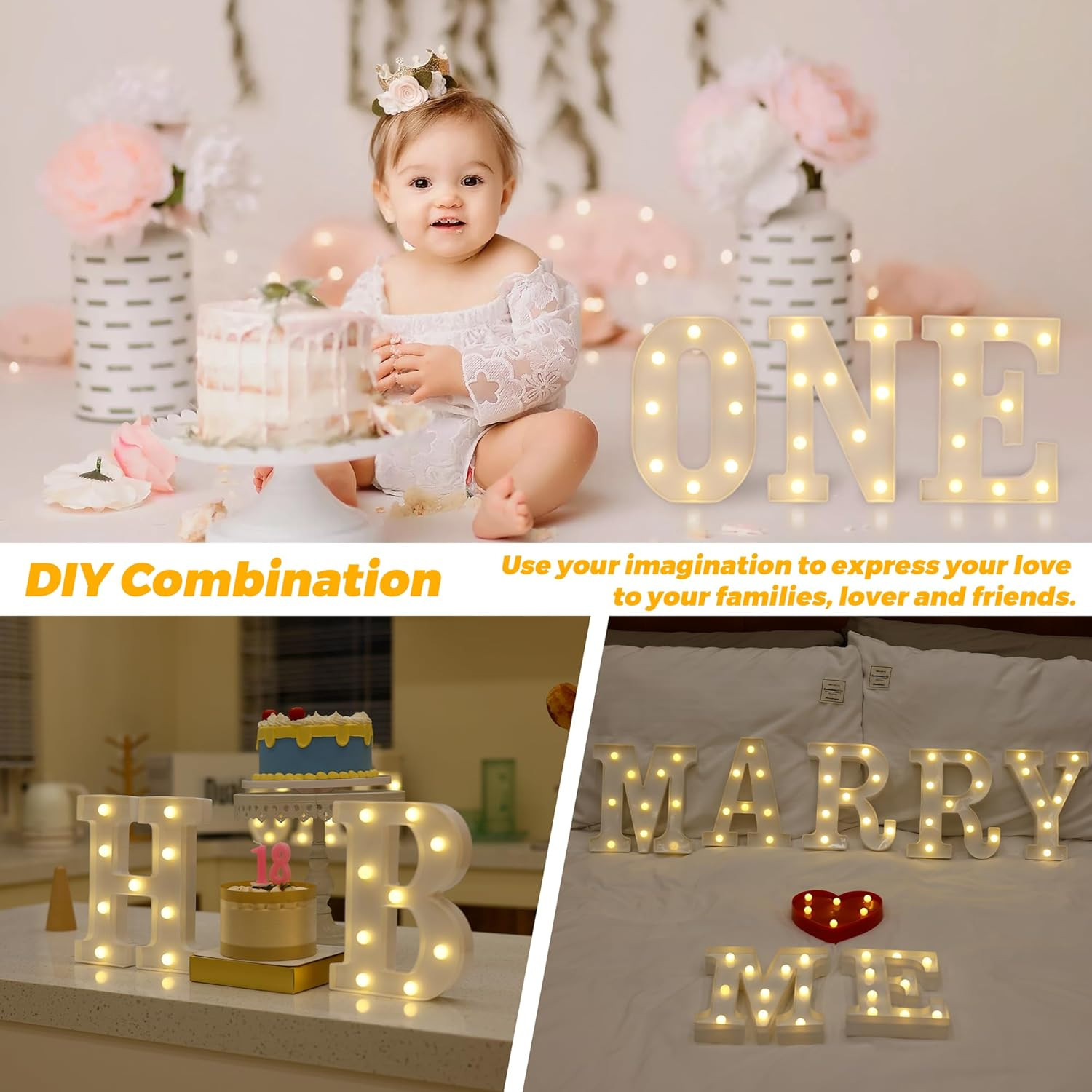 Battery-Powered LED Marquee Letter Light – Number 2 for Events & Decor