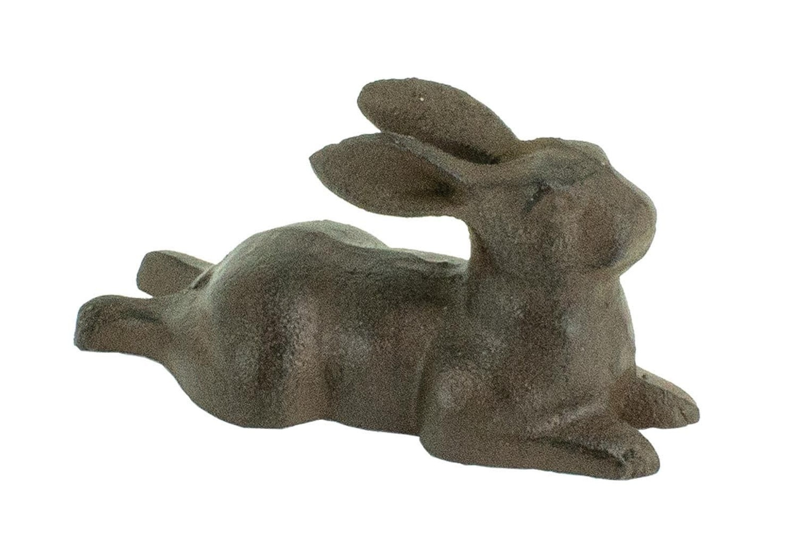 Rabbit Figurine Cast Iron Rustic Brown 5&Prime; Long Bunny Home Decor Gift
