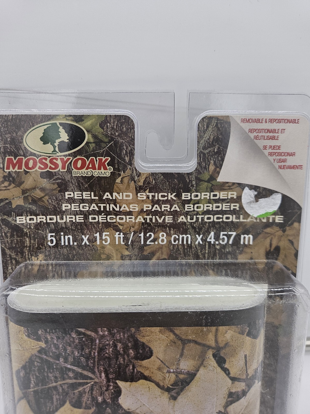 Mossy Oak Leaf Camouflage Wall Border Hunting Camo Cabin Peel & Stick Vinyl Art