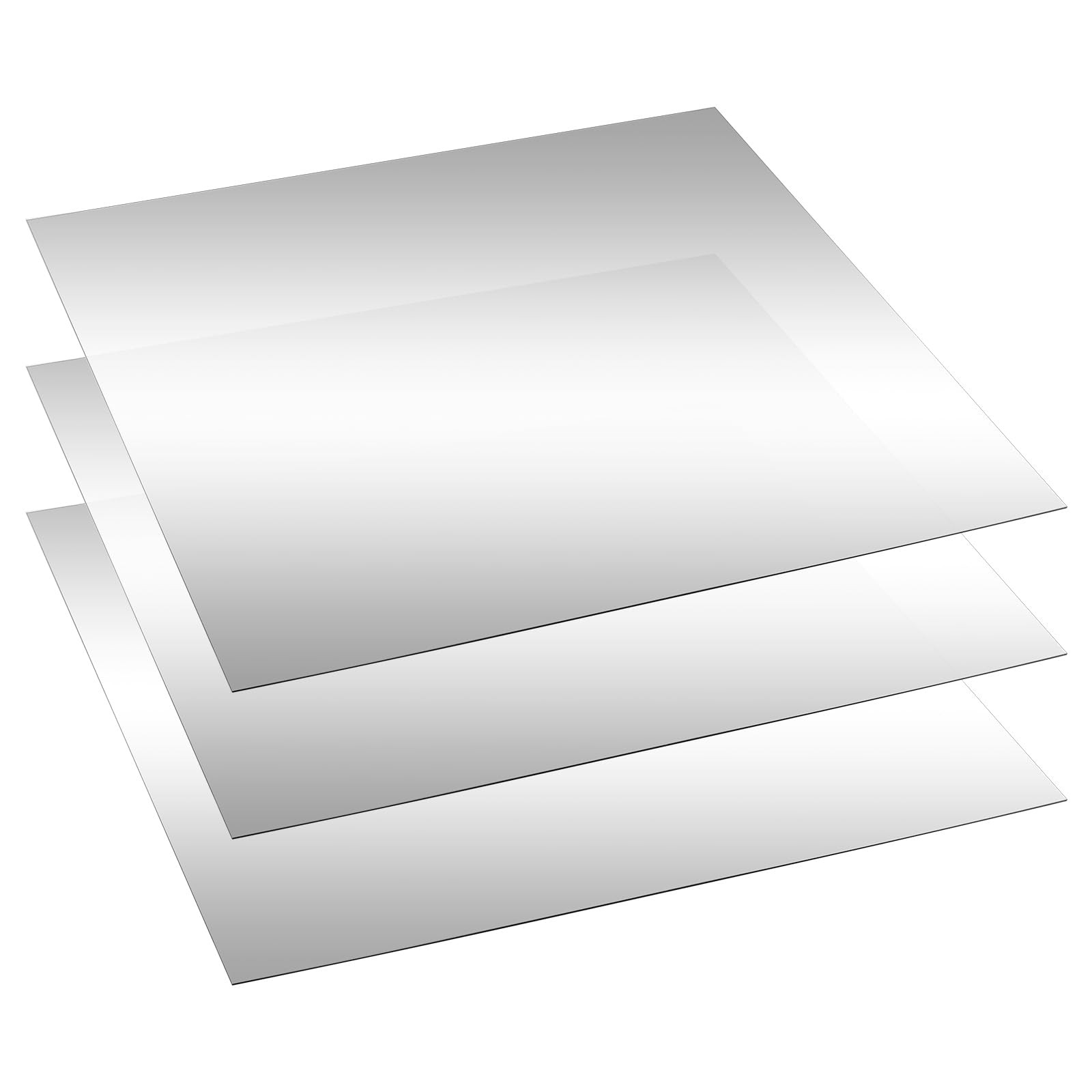 3 Pcs Two Way Mirror Glass, 12x12x0.04 Inch Acrylic Infinity See Through Mirr…