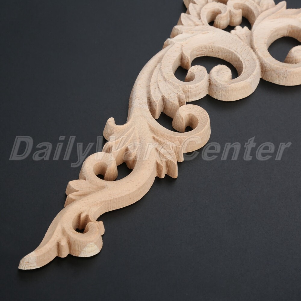 Simply Style Unpainted Wood Decorative Flowers Oak Wood Dyes Easily