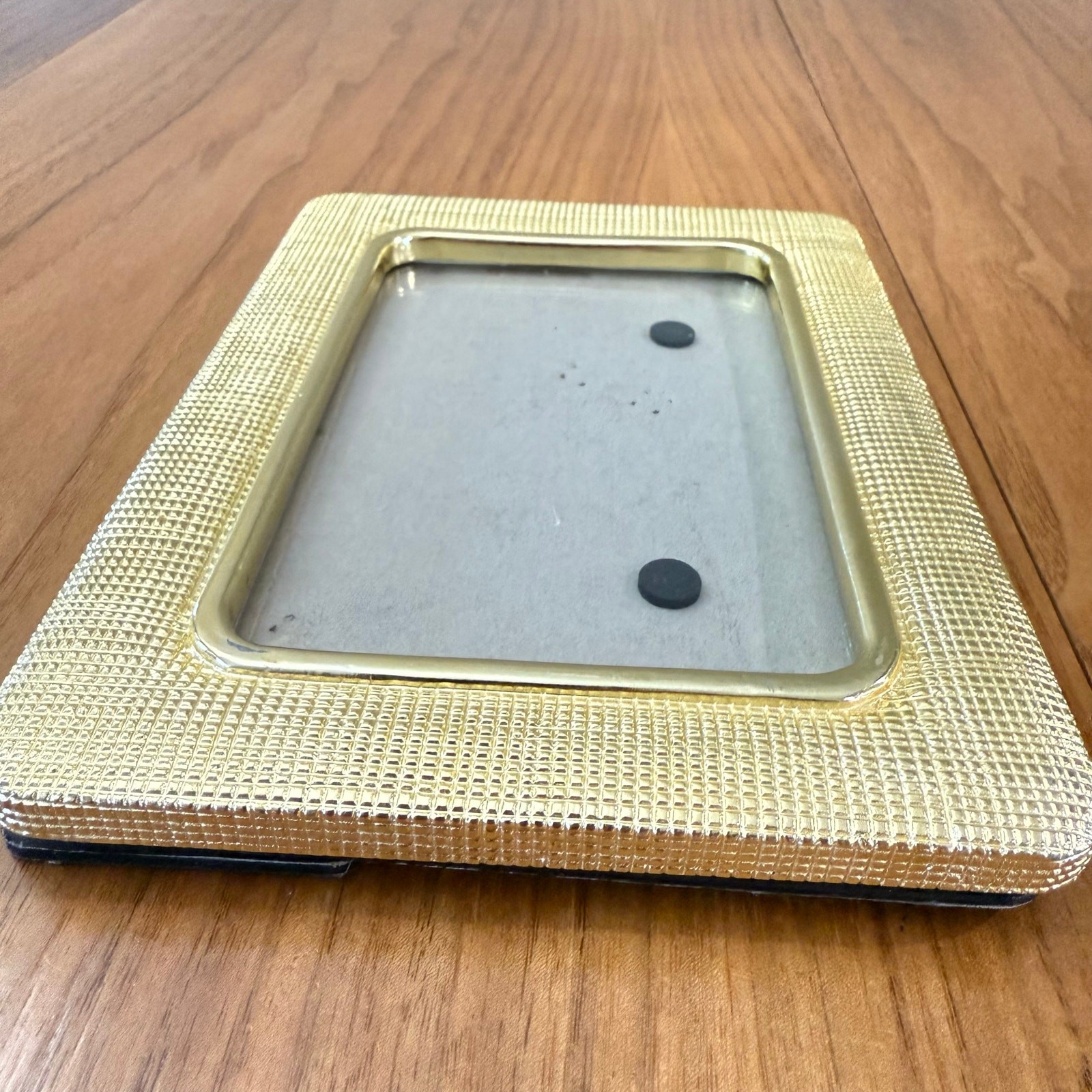 Brass Picture Frame Etched Rounded Rectangle 4.75” x 6.25”