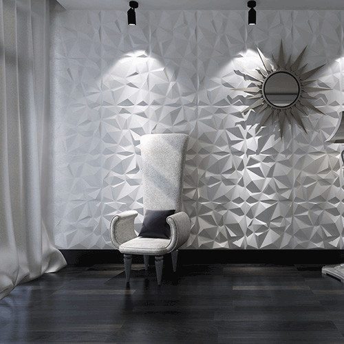 12Pcs 3D Effect Wall Decor 3D Tile Brick Wall DIY Wallpaper Home Decor 11.8&Prime;