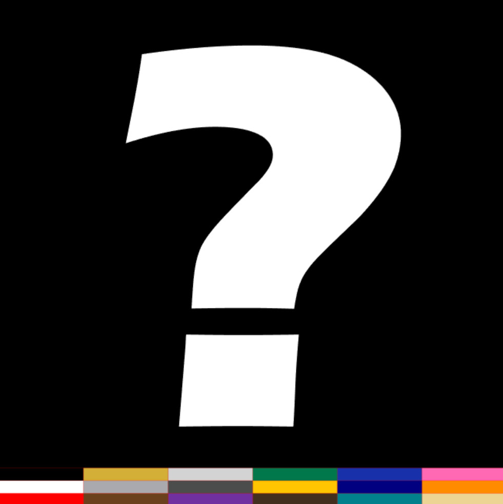 Question Mark Symbol Decal PICK SIZE COLOR DESIGN Vinyl Sticker Car Window Phone