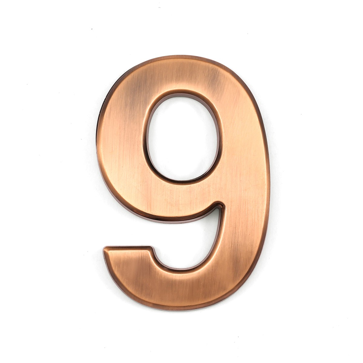 House Number (9) 4&Prime; Inch Bronze ABS Plastic Outdoor Apartment Mailbox