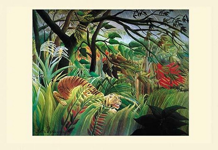 Surprised! Storm in the Forest by Henri Rousseau – Art Print