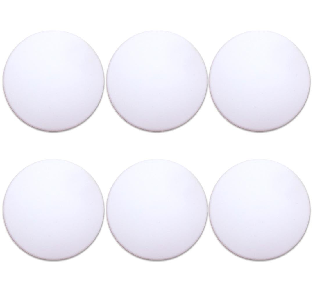 Door Stoppers (6 Pcs) Door Stops Wall Protector. 2&Prime; White Silicone Door Bumpers
